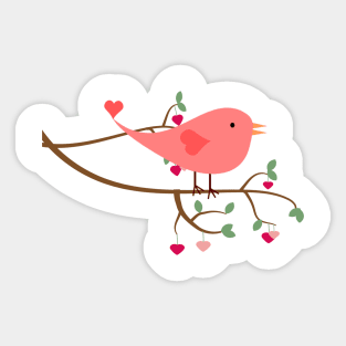 Valentines Day Gift For Girlfriend Lovebird For Her Sticker